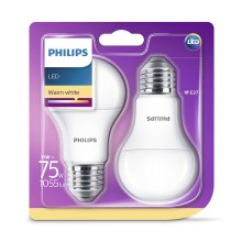 КОМПЛЕКТ 2x светодиодные лампочки Philips E27/11W/230V