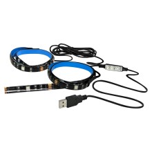 КОМПЛЕКТ 2x светодиодные RGB-ленты LED-RGB/4,8W/USB + ТВ-режим