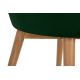 Обеденный стул BAKERI 86x48 см темно-зеленый/бук