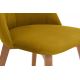 Обеденный стул RIFO 86x48 см желтый/бук