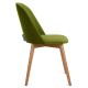 Обіднє крісло BAKERI 86x48 см світло-зелений/бук