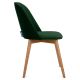 Обіднє крісло BAKERI 86x48 см темно-зелений/бук