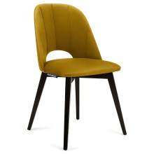 Обіднє крісло BOVIO 86x48 см жовтий/бук