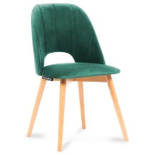 Обіднє крісло TINO 86x48 см темно-зелений/бук