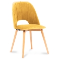 Обіднє крісло TINO 86x48 см жовтий/бук