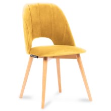 Обіднє крісло TINO 86x48 см жовтий/бук