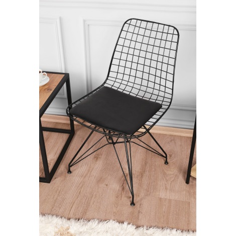 Обідній стілець TEL 80x53 см чорний