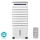 Охолоджувач повітря 65W/230V Wi-Fi Tuya білий + пульт дистанційного керування