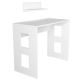 Офісний стіл ROBIN 74x90 см + настінна полиця 14x45 см білий
