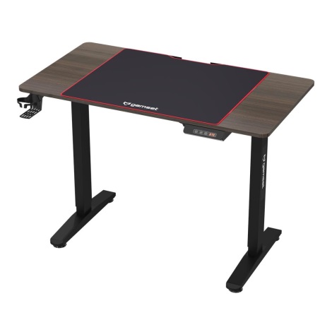 Ігровий стіл з можливістю регулювання по висоті CONTROL 110x60 см коричневий/чорний