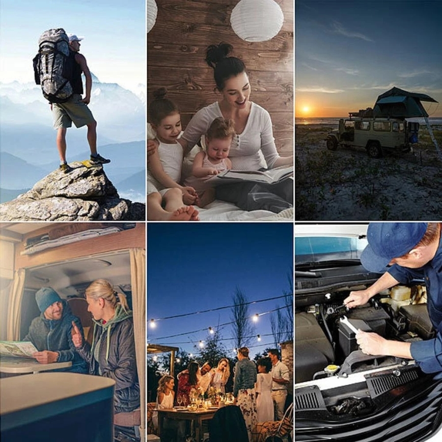 Ґрундiґ — кемпінговий світлодіодний ліхтар, живлення від 3×AA, кольорова температура 3000/4500/6000K, ступінь захисту IP44, чорний