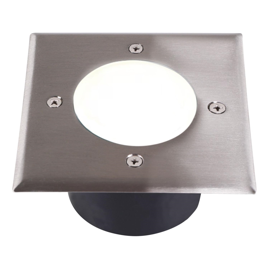 Ґрунтовий LED світильник MIVO LED/3W/230V 12x12 см IP67 матовий хром